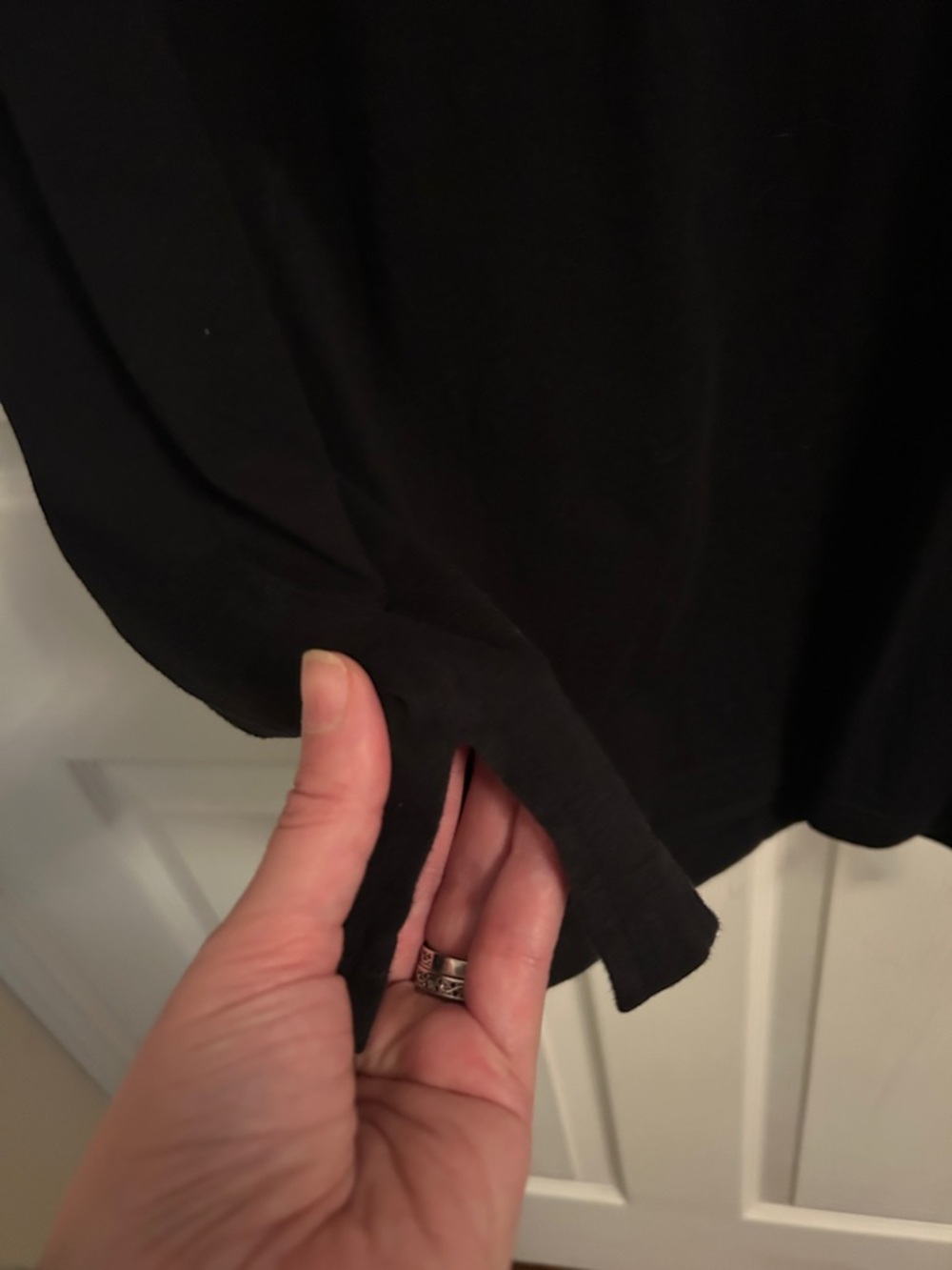 PINK Victoria's Secret Black Tee with Gold Dog Accent - Picture 3 of 3